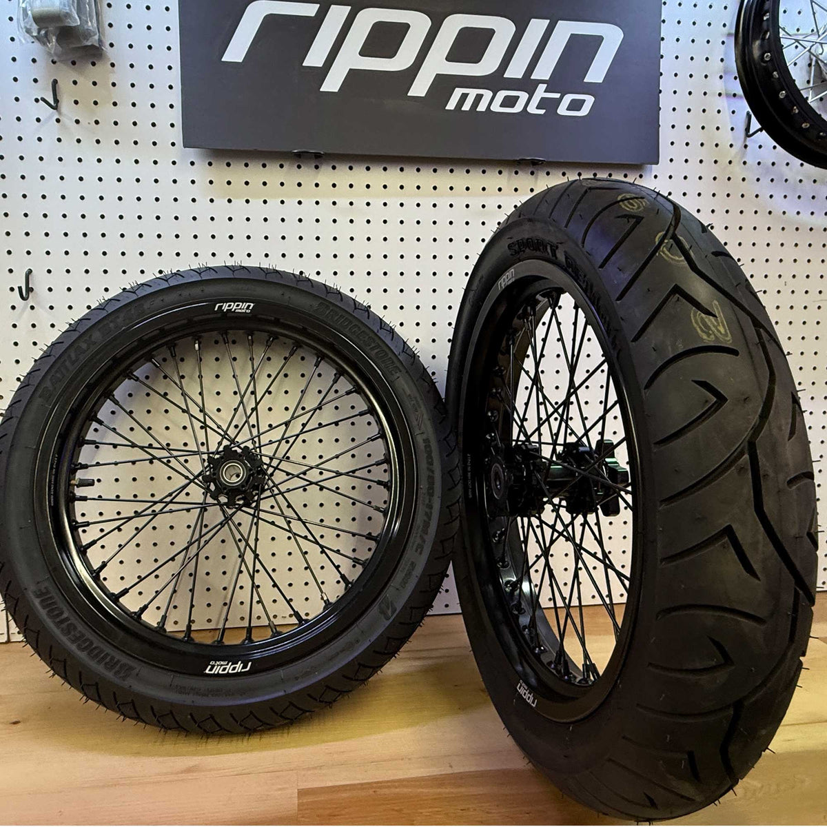 Blackline Ready-to-Ride Supermoto Wheelset for SRPNT Z27 / X8