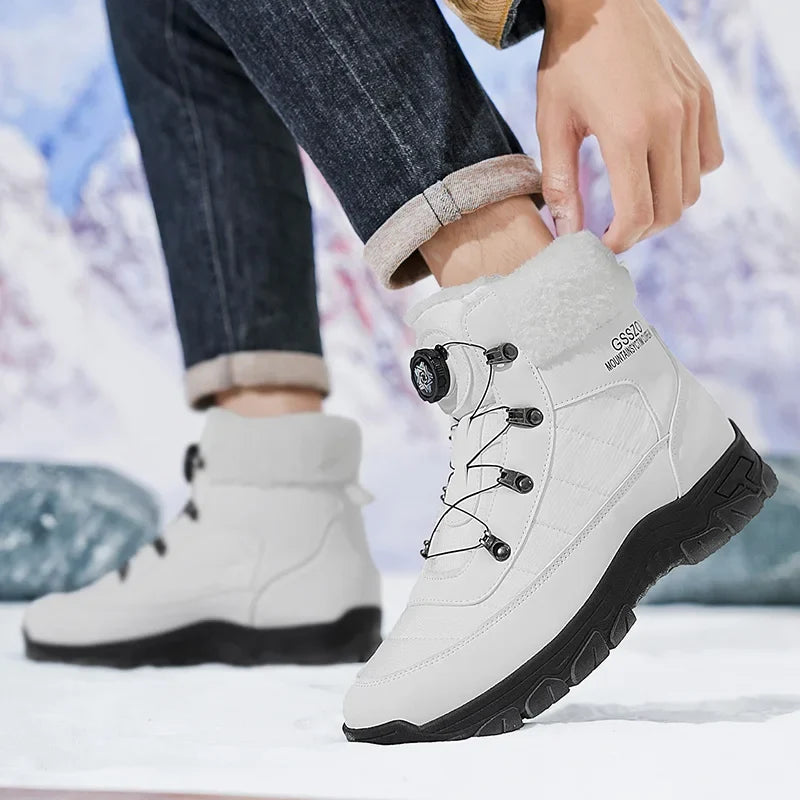 Mens Winter Snow Boots – Warm Durable Outdoor Shoes