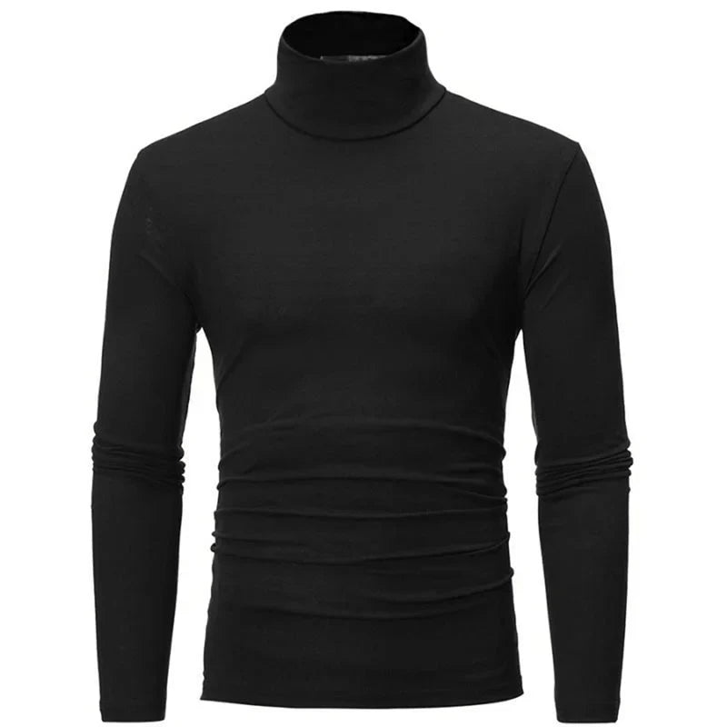 Men’s Thermal Shirt – Slim Fit High Neck Long Sleeve Winter Top