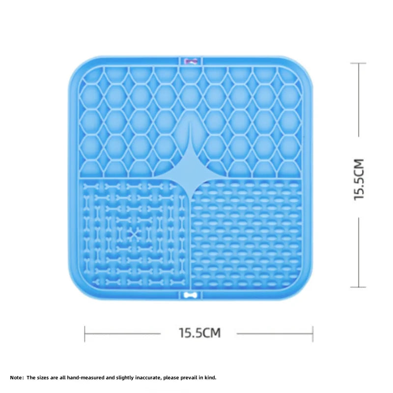Silicone Dog Lick Mat with Suction Cups – Slow Feeder Lick Pad for Dogs