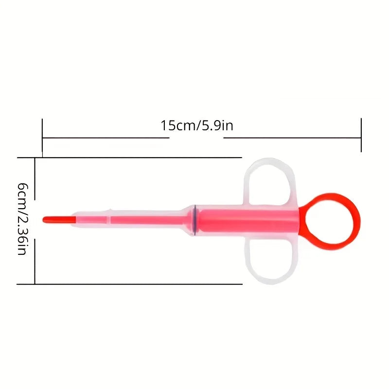 Pet Pill Feeder – Soft Tip Pill Syringe Dispenser for Dogs & Cats, Easy Tablet & Capsule Medicine Shooter