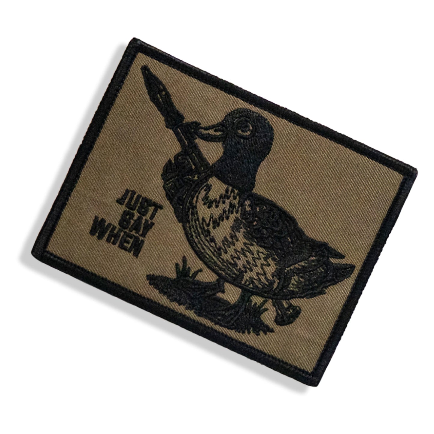 Just Say When Velcro Large Patch
