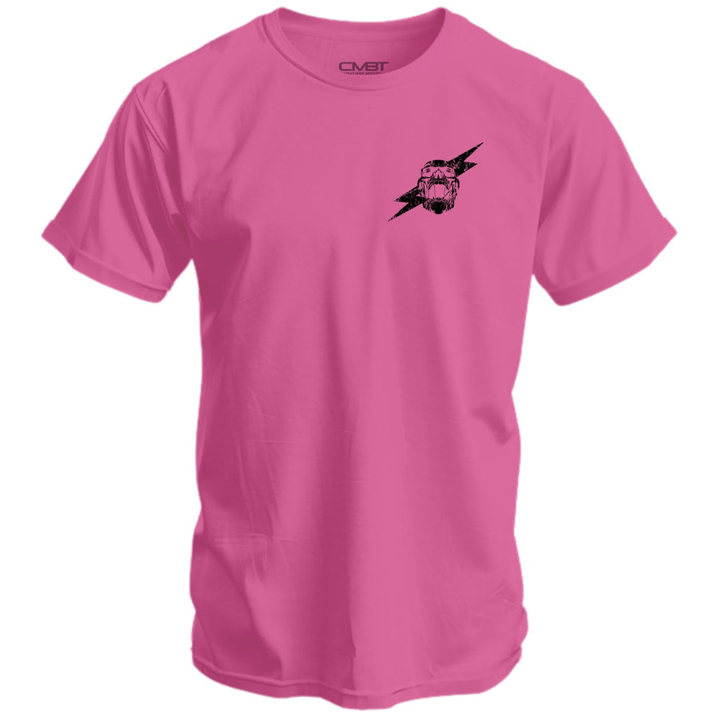 Front view of a black t-shirt showcasing 'Scars Remind You That You're Alive' design by Combat Iron Apparel.