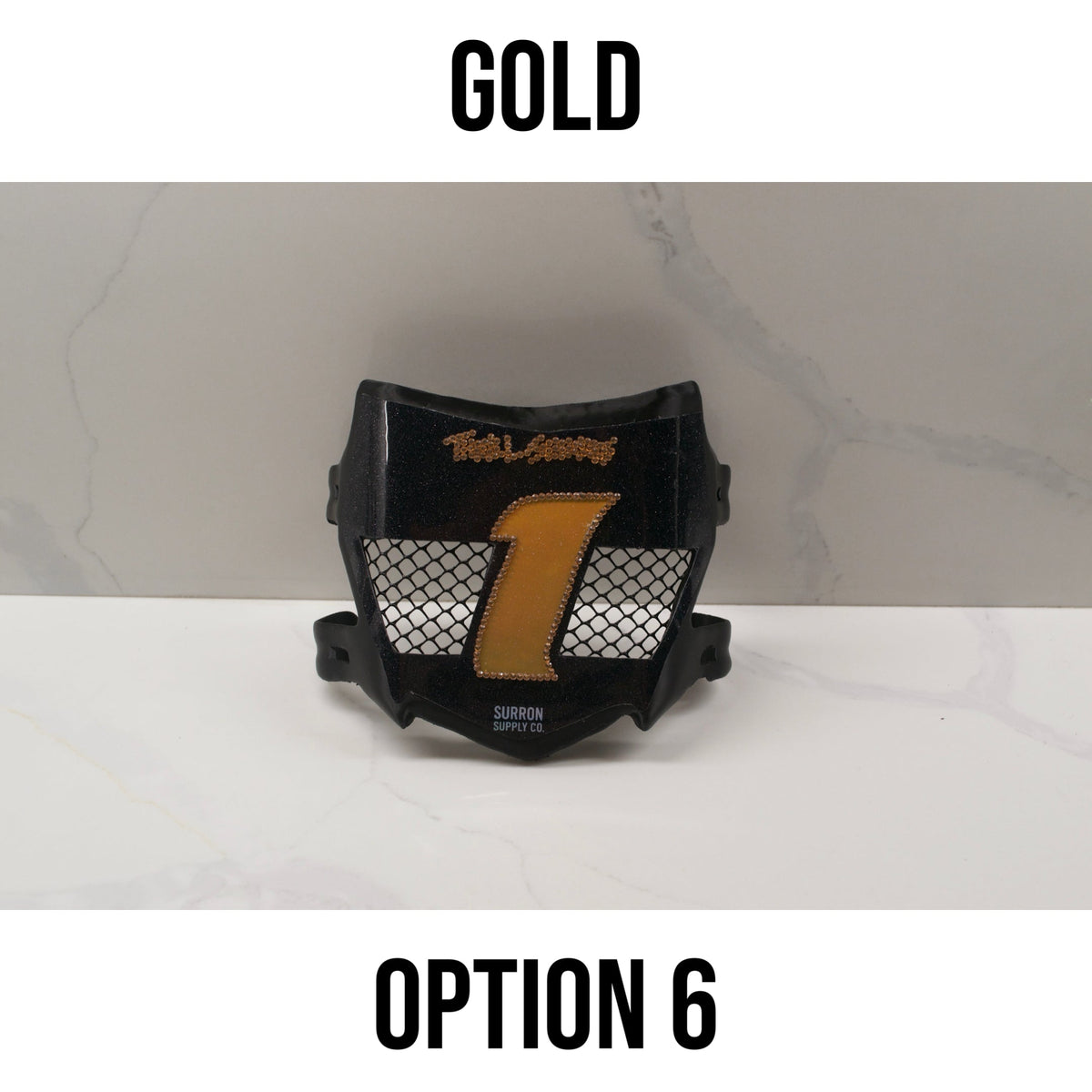 Bedazzled MotoCutz Front Vented Number Plate