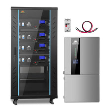 Load image into Gallery viewer, Hybrid Solar Kit 11.4KW 48V Split Phase 20.48KWH/51.2KWH Lithium Battery 450 Watt Solar Panel SGH-11N2E/ SGH-11N5E