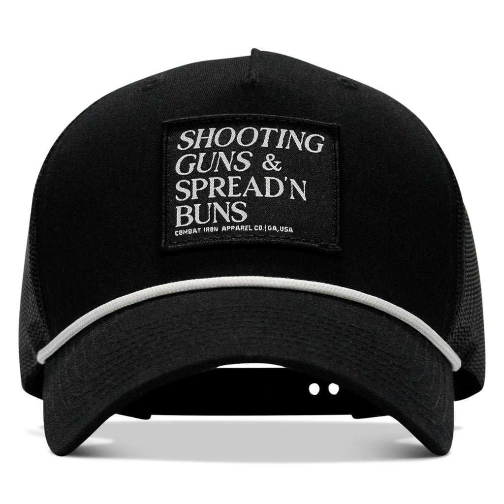 Shooting Guns & Spread'n Buns Patch Rope Snapback Hat
