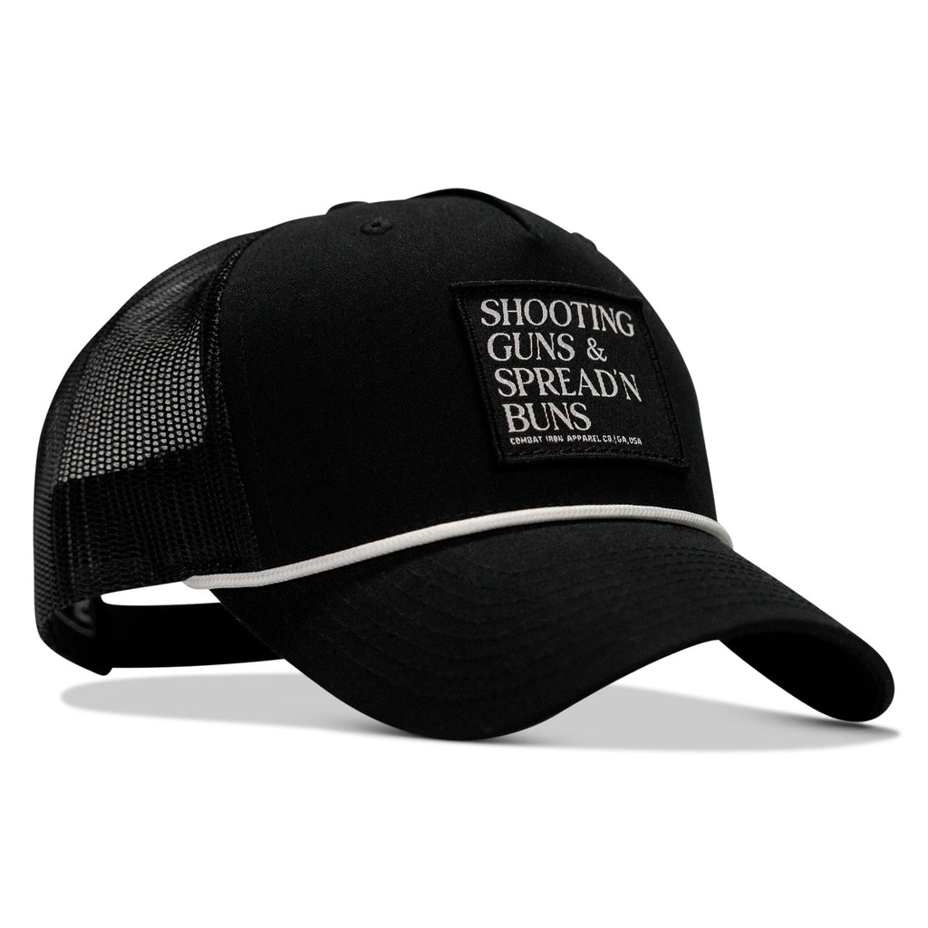 Shooting Guns & Spread'n Buns Patch Rope Snapback Hat