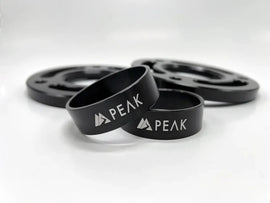 Peak Suspension 2 Piece Collar Lift Kit featuring CNC machined Billet Aluminum spacers designed for Silverado ZR2 and Sierra AT4X, providing a durable and stylish upgrade.