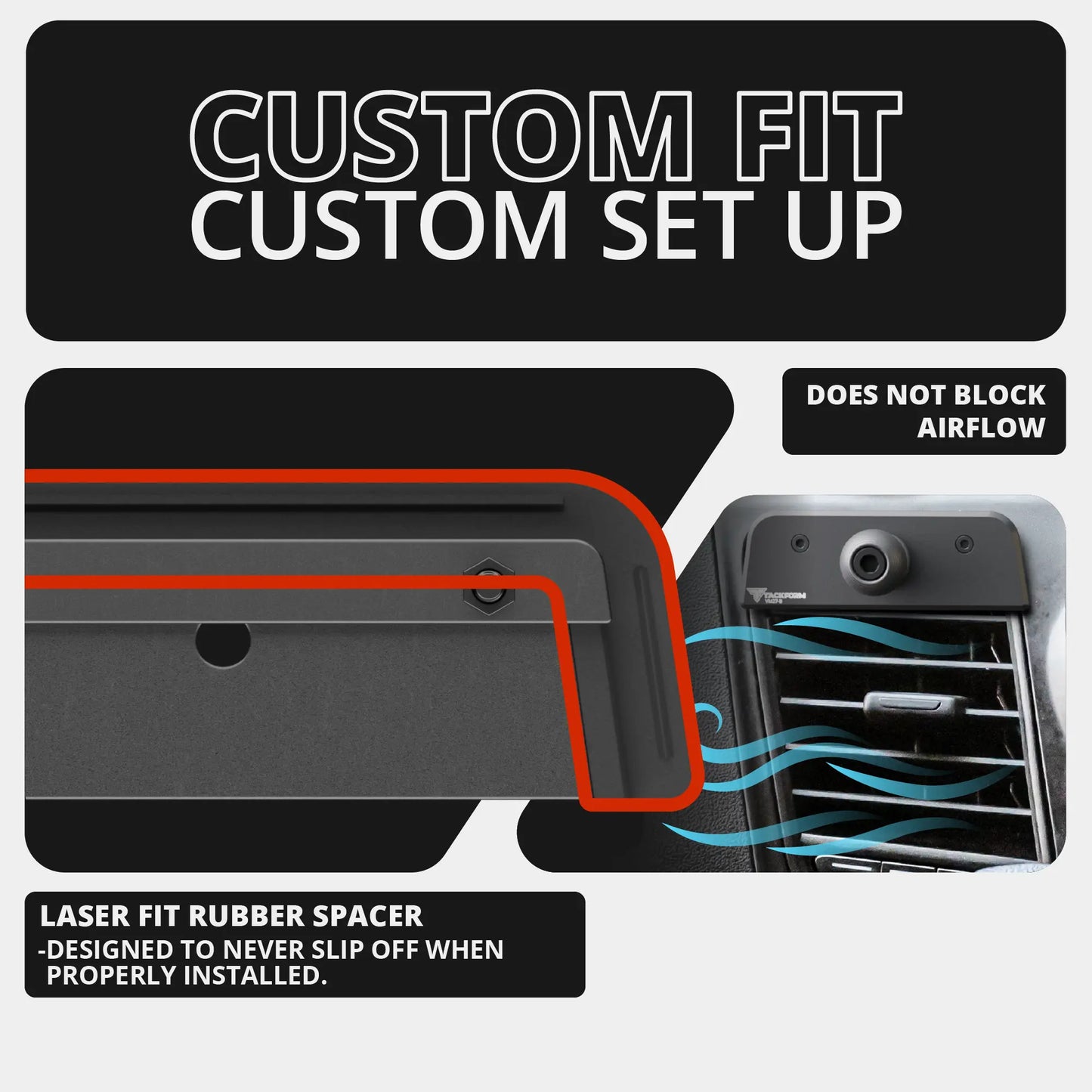 2020+ Ford Transit LINK™ Vent Mount Bracket With MagSafe Phone Holder | 3.5" Arm | (Not Compatible With Transit Connect)