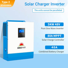 Load image into Gallery viewer, 5000W 48V Solar Charger Inverter