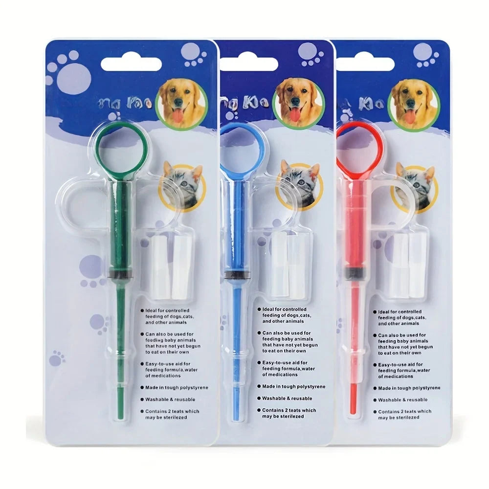 Pet Pill Feeder – Soft Tip Pill Syringe Dispenser for Dogs & Cats, Easy Tablet & Capsule Medicine Shooter