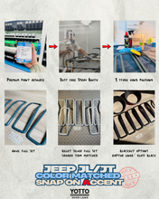 Load image into Gallery viewer, "Snap On" Accent Slot Cover for 24-25 Grille Wrangler JL JT Grille