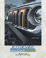 Load image into Gallery viewer, "Snap On" Accent Slot Cover for 24-25 Grille Wrangler JL JT Grille