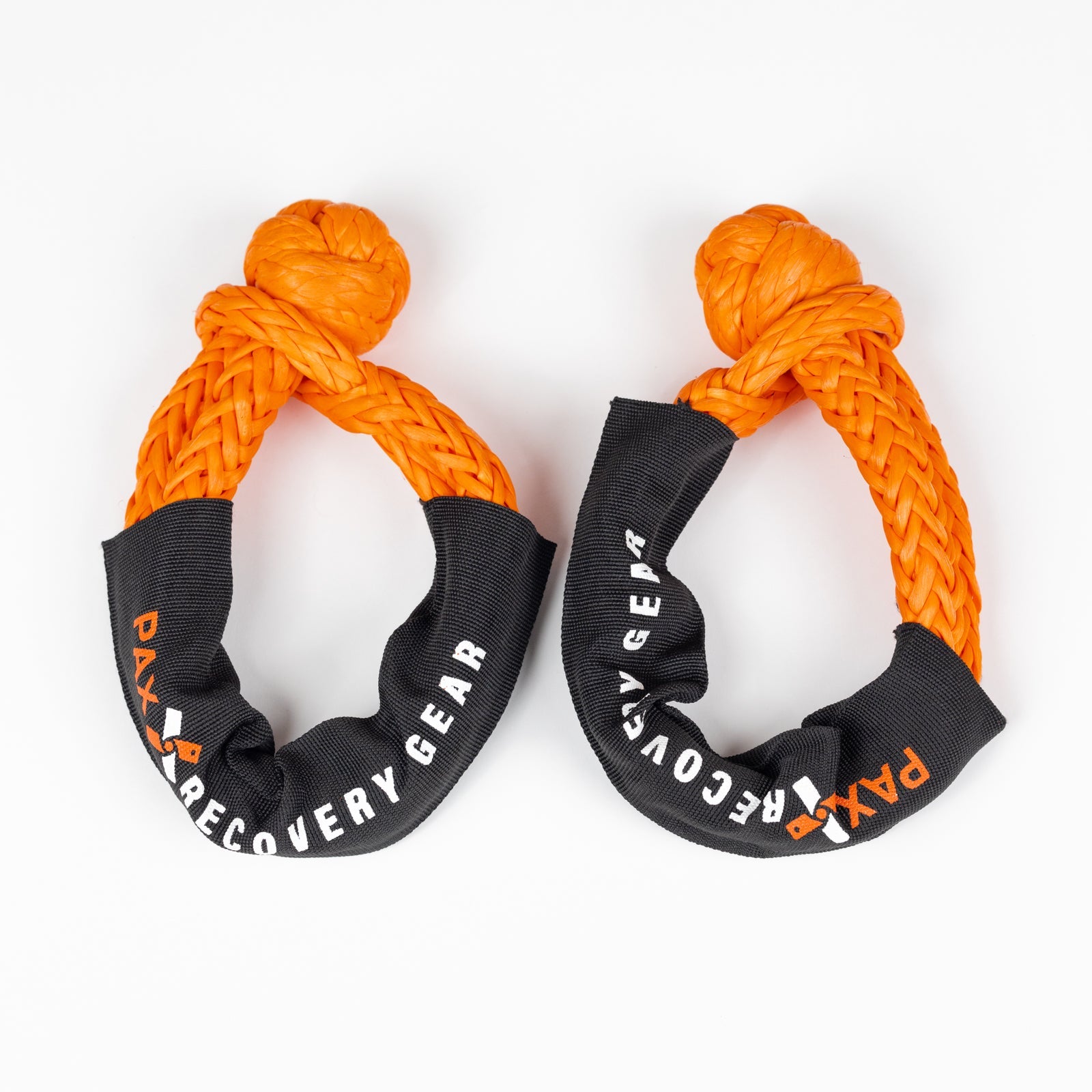 Close-up of RotopaX 1/2" Soft Shackle highlighting its lightweight and durable design used for outdoor recovery gear.