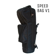 Load image into Gallery viewer, Power Tank Speed Bag V1 - Durable black carrying bag for equipment with versatile storage options.