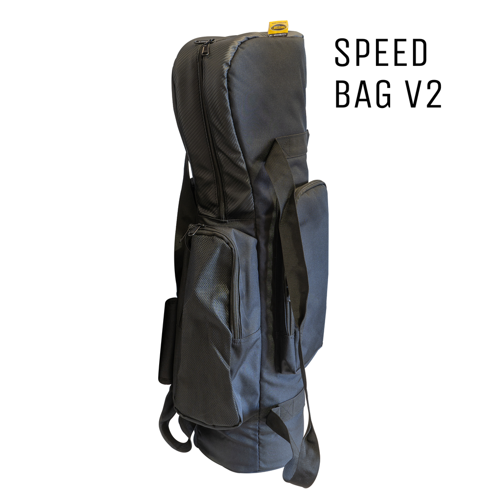 Power Tank Speed Bag V2 - Black carrying bag designed for secure storage and easy transport of equipment.