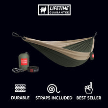 Load image into Gallery viewer, Double Deluxe Hammock w/Straps