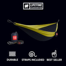 Load image into Gallery viewer, Double Deluxe Hammock w/Straps