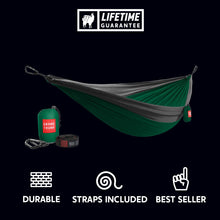 Load image into Gallery viewer, Double Deluxe Hammock w/Straps