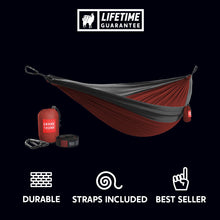 Load image into Gallery viewer, Double Deluxe Hammock w/Straps
