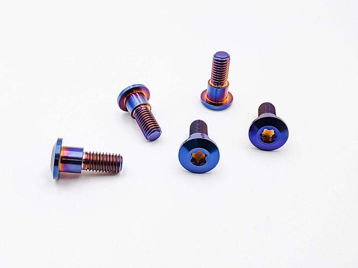 Titanium Rear Sprocket Bolts – Talaria MX5 (Burnt Blue)