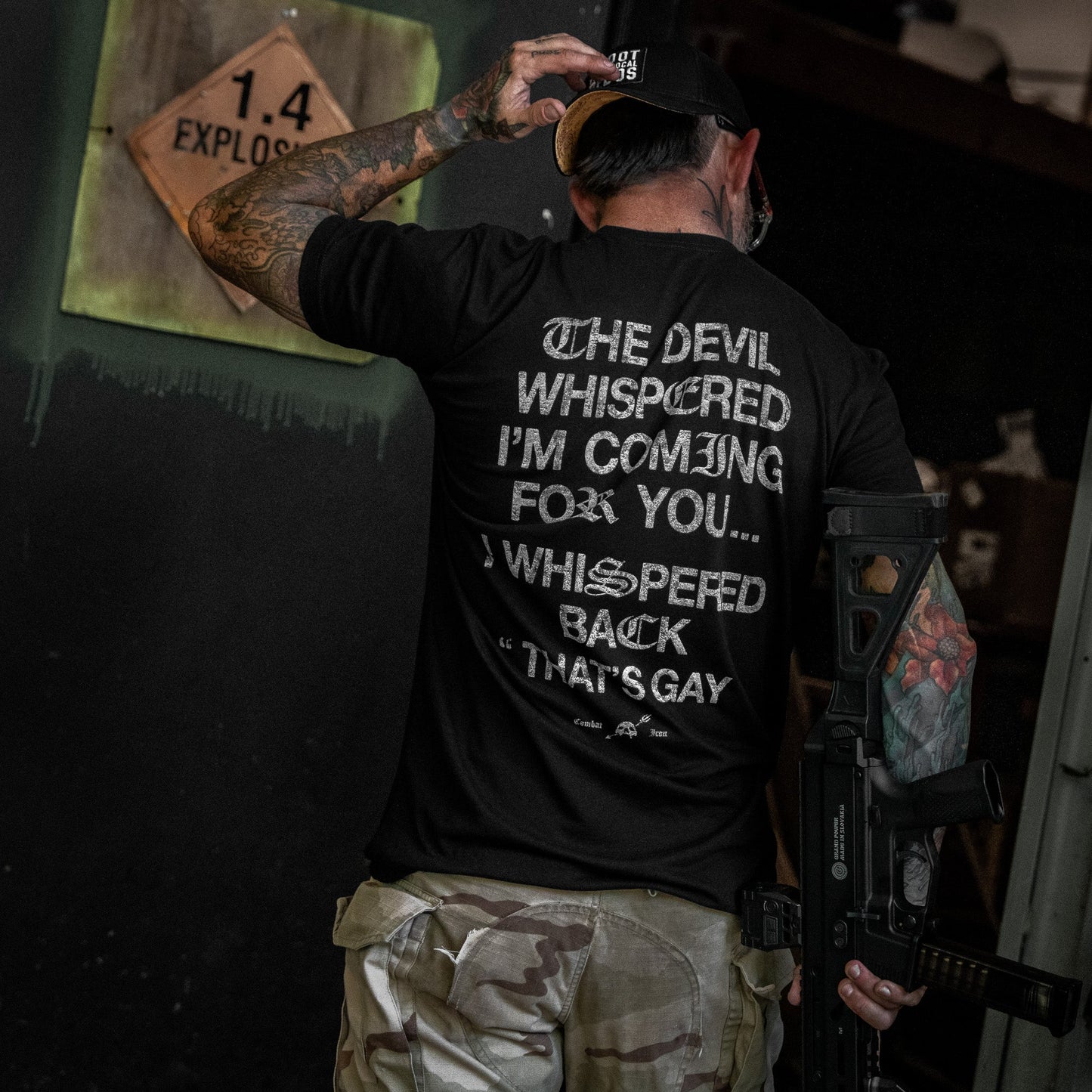 The Devil Whispered I'm Coming For You Men's T-Shirt