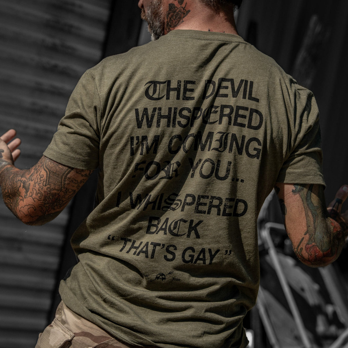 The Devil Whispered I’m Coming For You Men’s Graphic T-Shirt