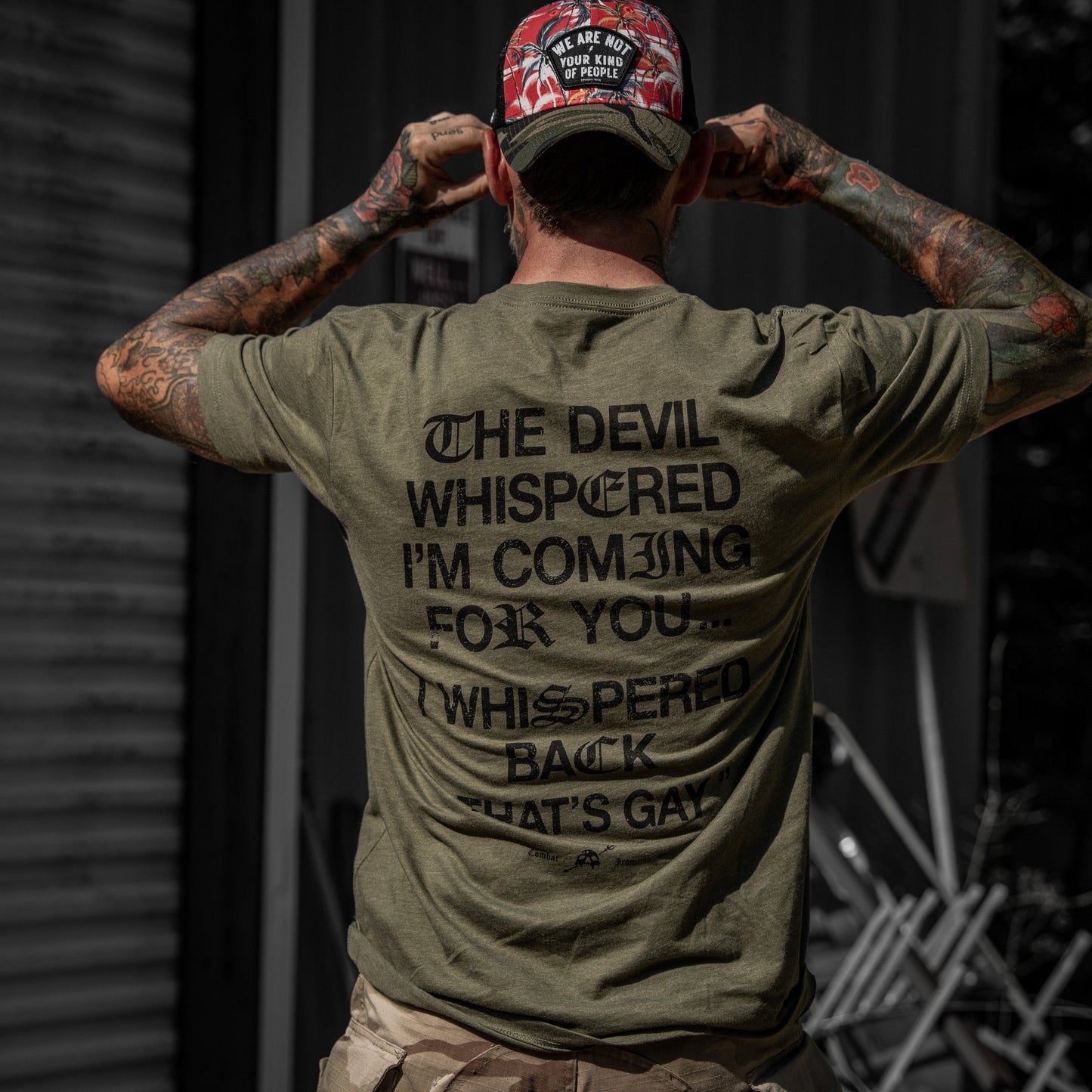The Devil Whispered I'm Coming For You Men's T-Shirt