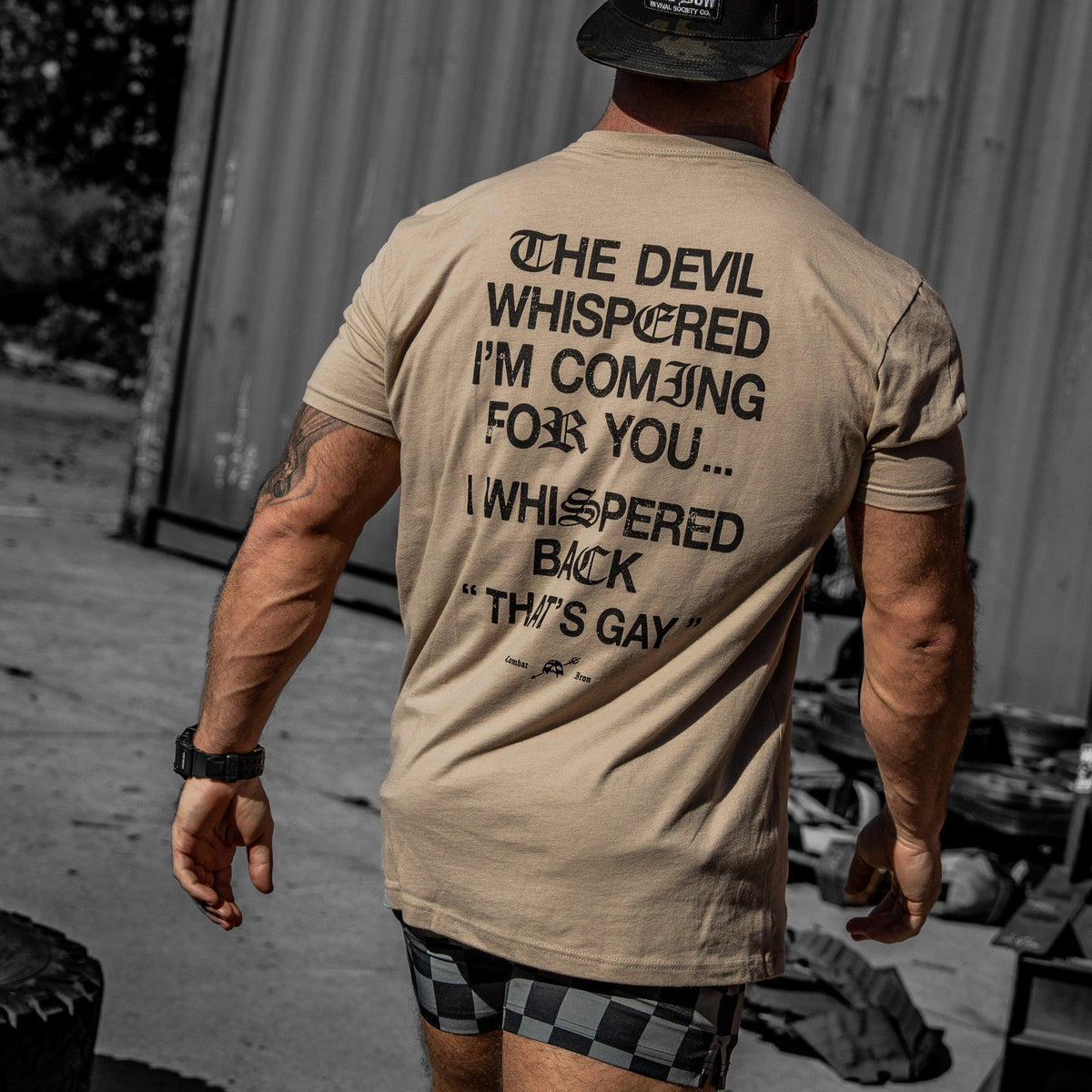 The Devil Whispered I’m Coming For You Men’s Graphic T-Shirt
