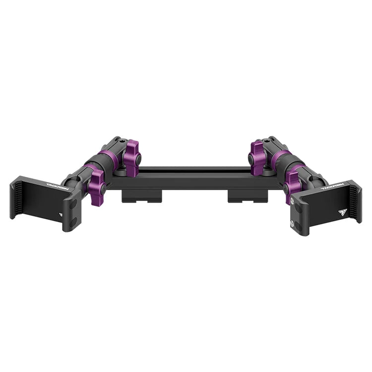 2019-2023 Ford Ranger (WITHOUT Switch Panel) Tackform Slim Track Dash Bracket With Dual 20LITE Phone Holders
