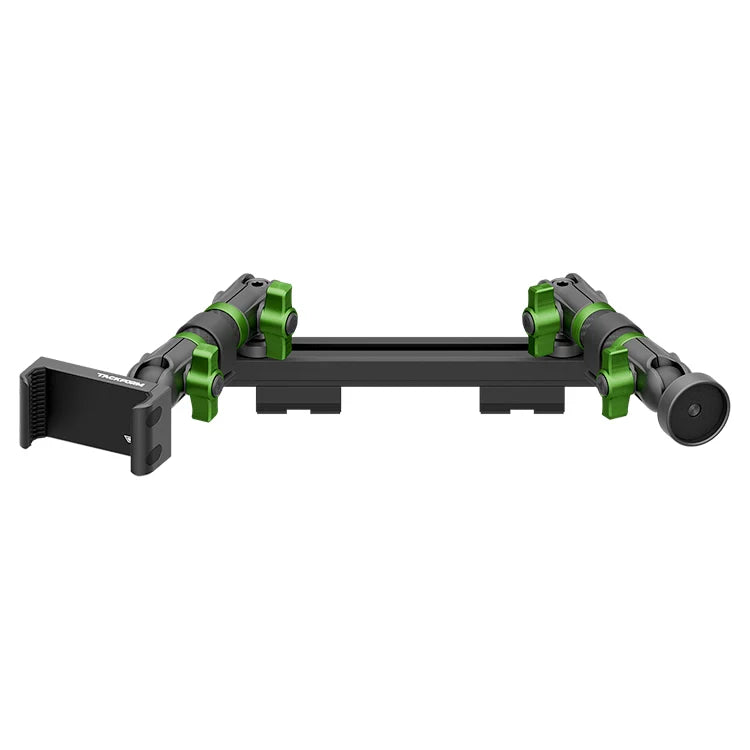 2019-2023 Ford Ranger (WITHOUT Switch Panel) Tackform Slim Track Dash Bracket With 20LITE Phone Holder & Midland Magnetic CB Radio Mic Holder