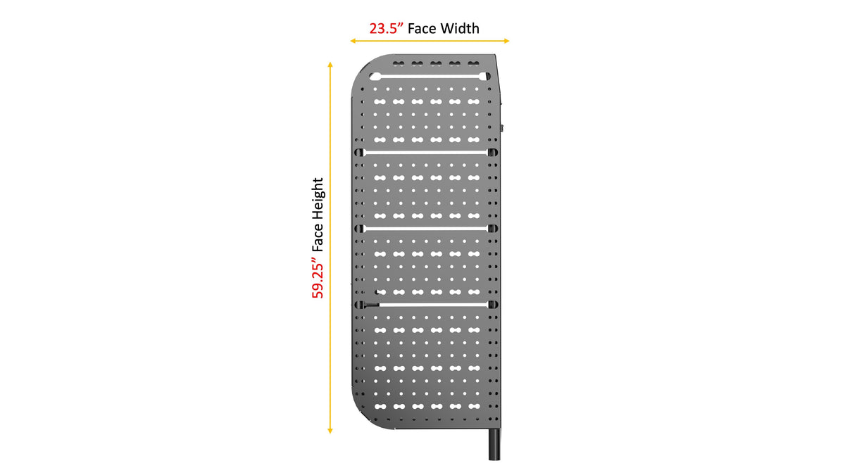 Ford Transit Rear Door Atlas Storage Rack | Passenger Side
