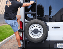 Load image into Gallery viewer, TRANSIT REAR TIRE CARRIER LADDER