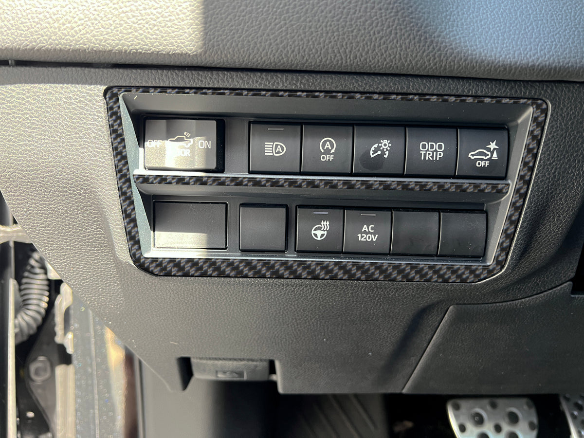 Dim Switch Panel Accent Overlays Fits 2022-2026 Toyota Tundra & 2023-2 ...