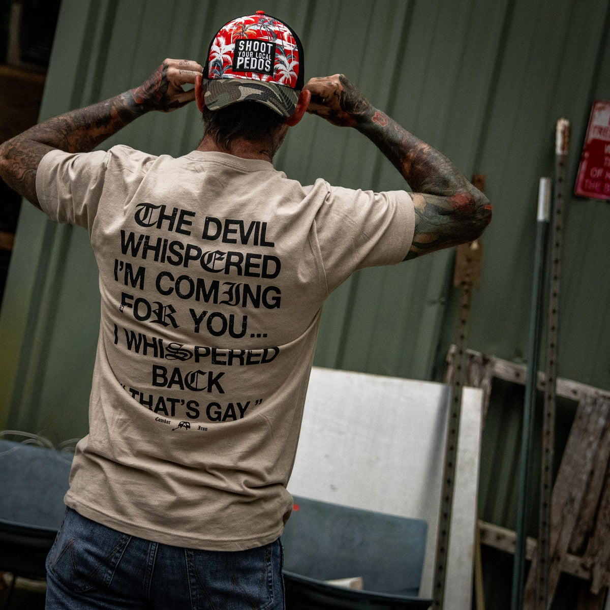 The Devil Whispered I’m Coming For You Men’s Graphic T-Shirt