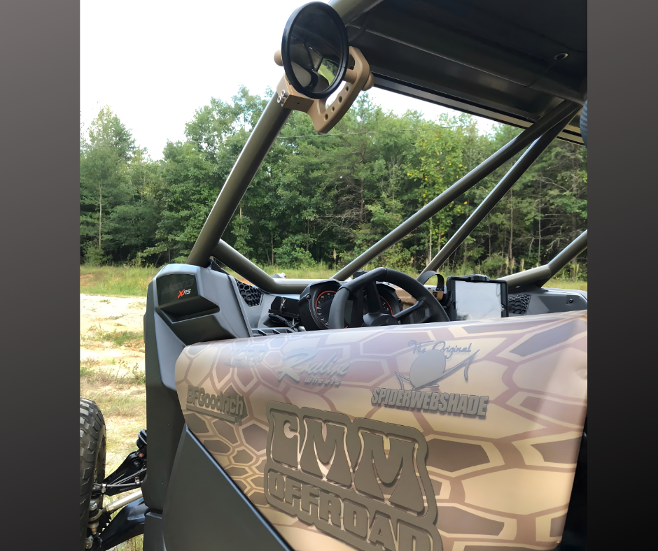 Loop Handle & Mirror Package For Aftermarket Roll Cage and UTV - CMM Offroad