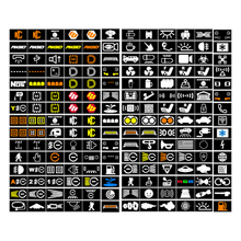 Load image into Gallery viewer, Printed Series Auxiliary Switch Labels (Upfitter) - 2018+ Jeep Wrangler / Gladiator JL / JT