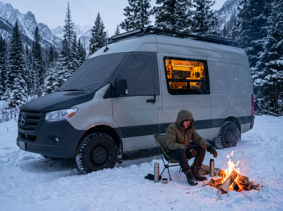 Van Outer Windshield Cover | Sprinter, Revel, Storyteller, Jayco & EKKO