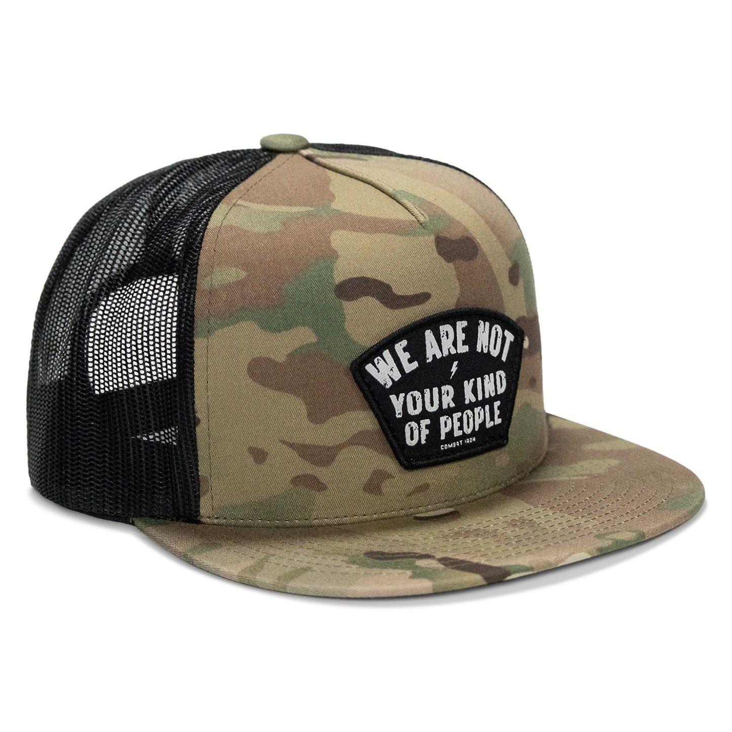 We Are Not Your Kind Of People Patch Flatbill Snapback Hat
