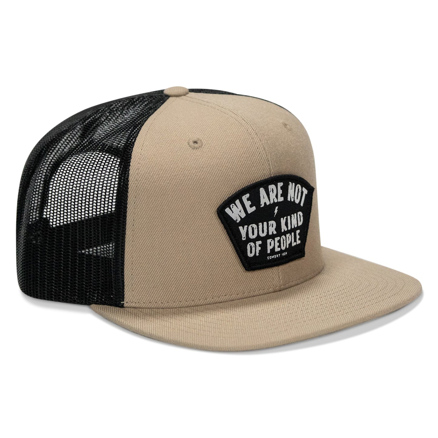 We Are Not Your Kind Of People Patch Flatbill Snapback Hat