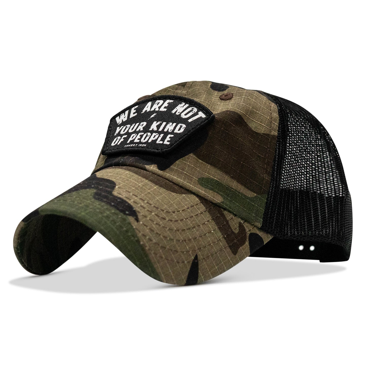 We Are Not Your Kind Of People Patch Tactical Ripstop Mesh Snapback Hat