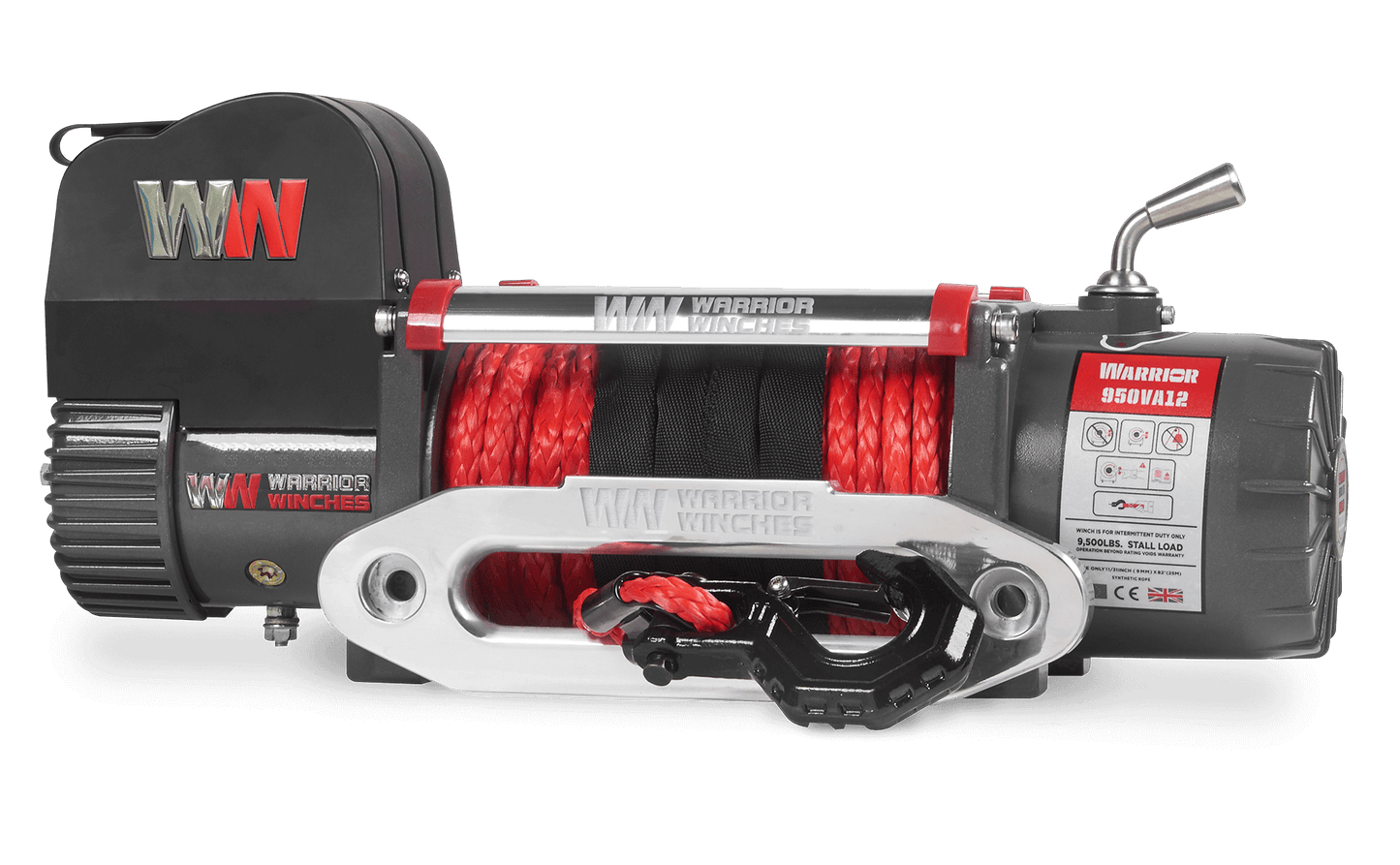 Samurai 10,000lb Electric Winch - 12v Synthetic Rope