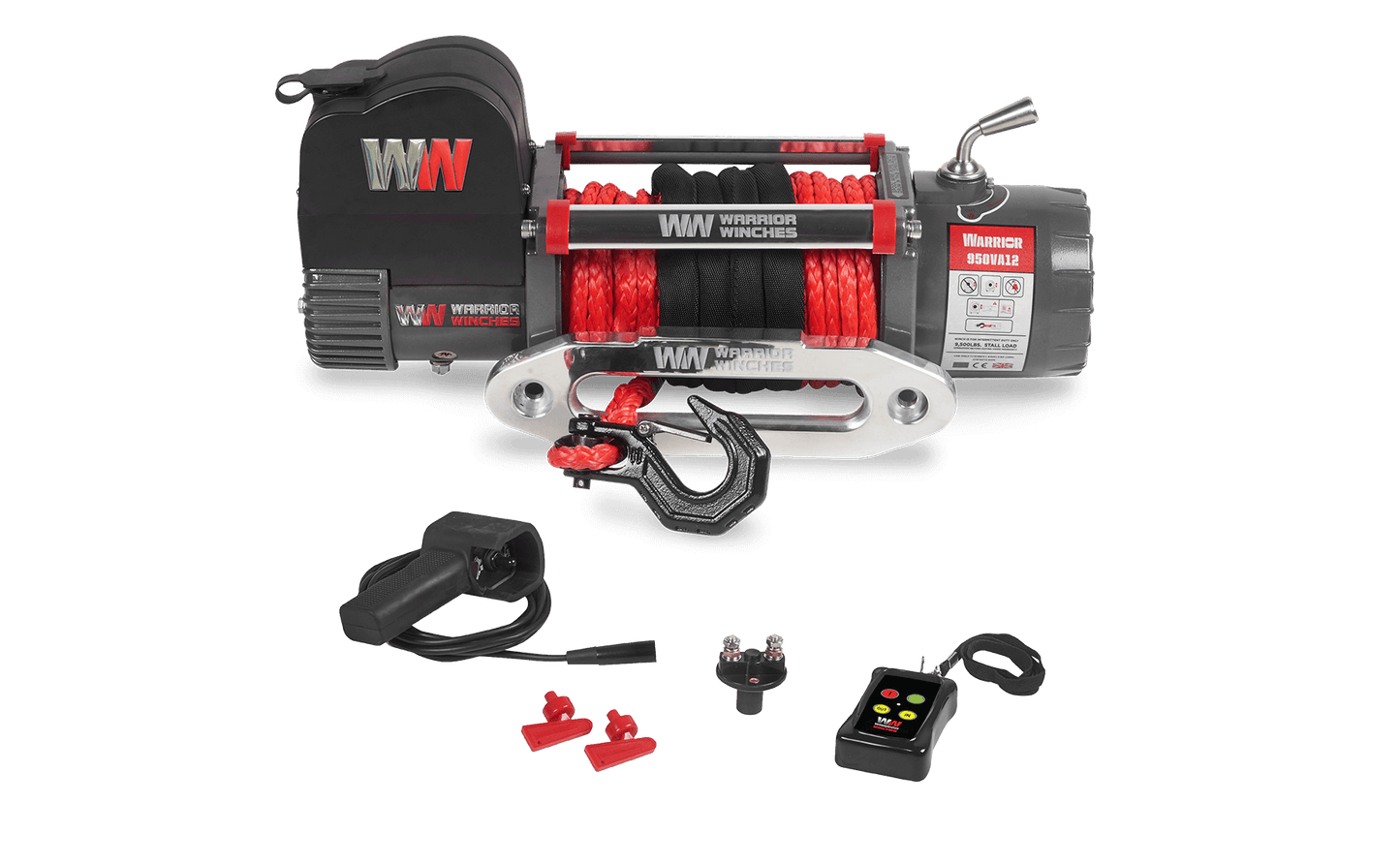 Samurai 10,000lb Electric Winch - 12v Synthetic Rope