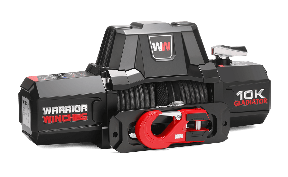 Gladiator V2 F-Type 10,000lb 12v Electric Winch - Synthetic Rope