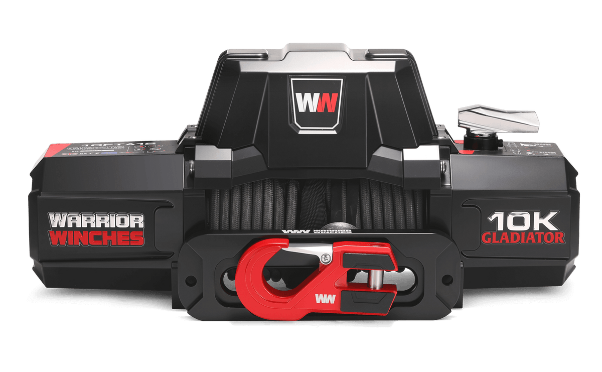 Gladiator V2 F-Type 10,000lb 12v Electric Winch - Synthetic Rope