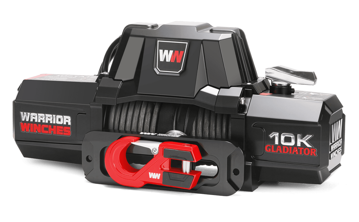 Gladiator V2 F-Type 10,000lb 12v Electric Winch - Synthetic Rope