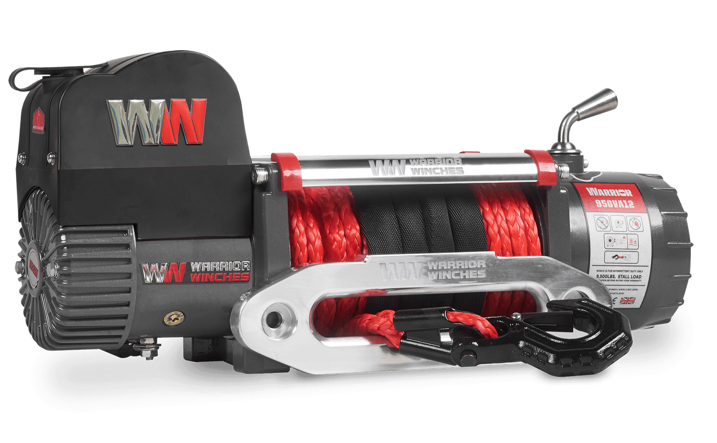 Samurai 12,500lb Electric Winch - 12v Synthetic Rope