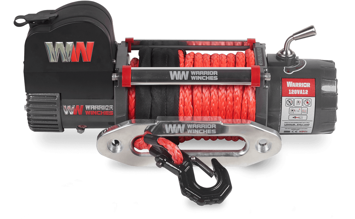 Samurai 12,500lb Electric Winch - 12v Synthetic Rope