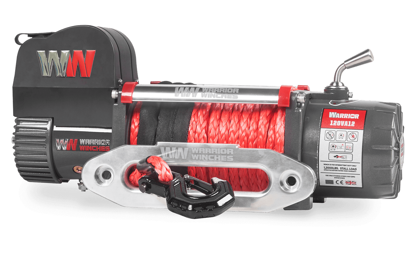 Samurai 12,500lb Electric Winch - 12v Synthetic Rope
