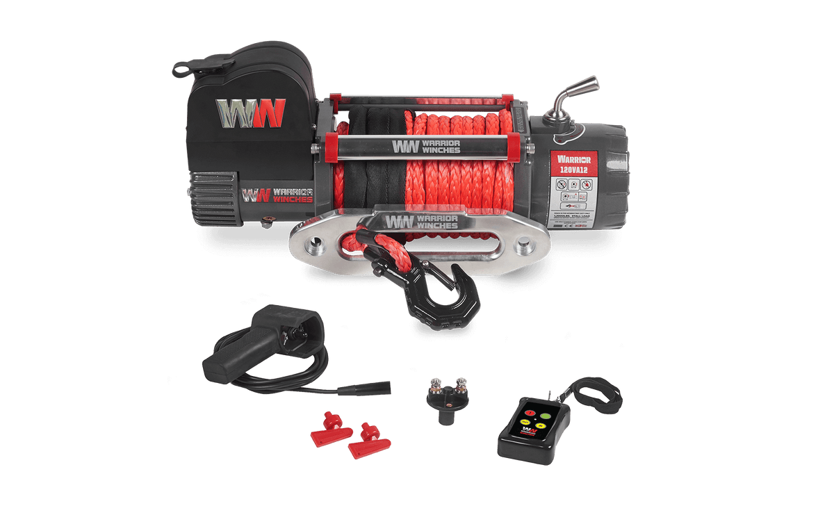 Samurai 12,500lb Electric Winch - 12v Synthetic Rope